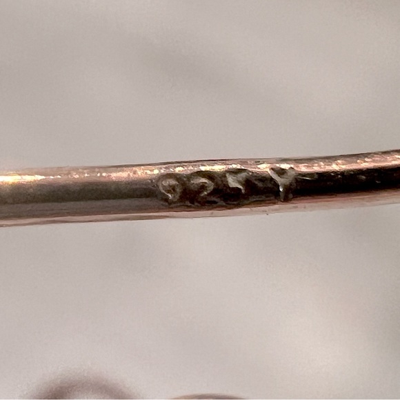 Rosegold Sterling Silver Twisted Dangle - Picture 7 of 8